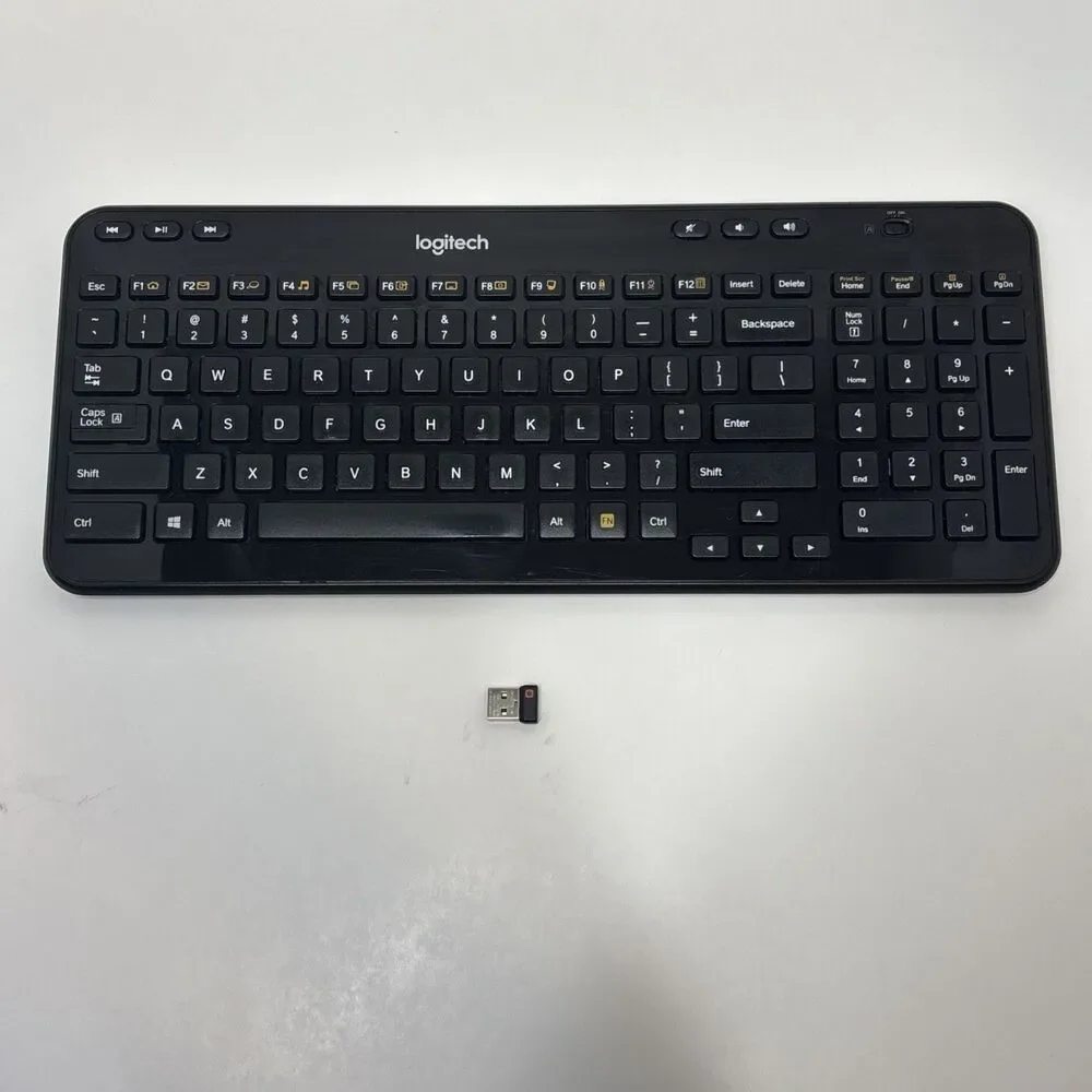 Logitech K360 Wireless Black Keyboard w/ USB Unifying Receiver Y-R0017